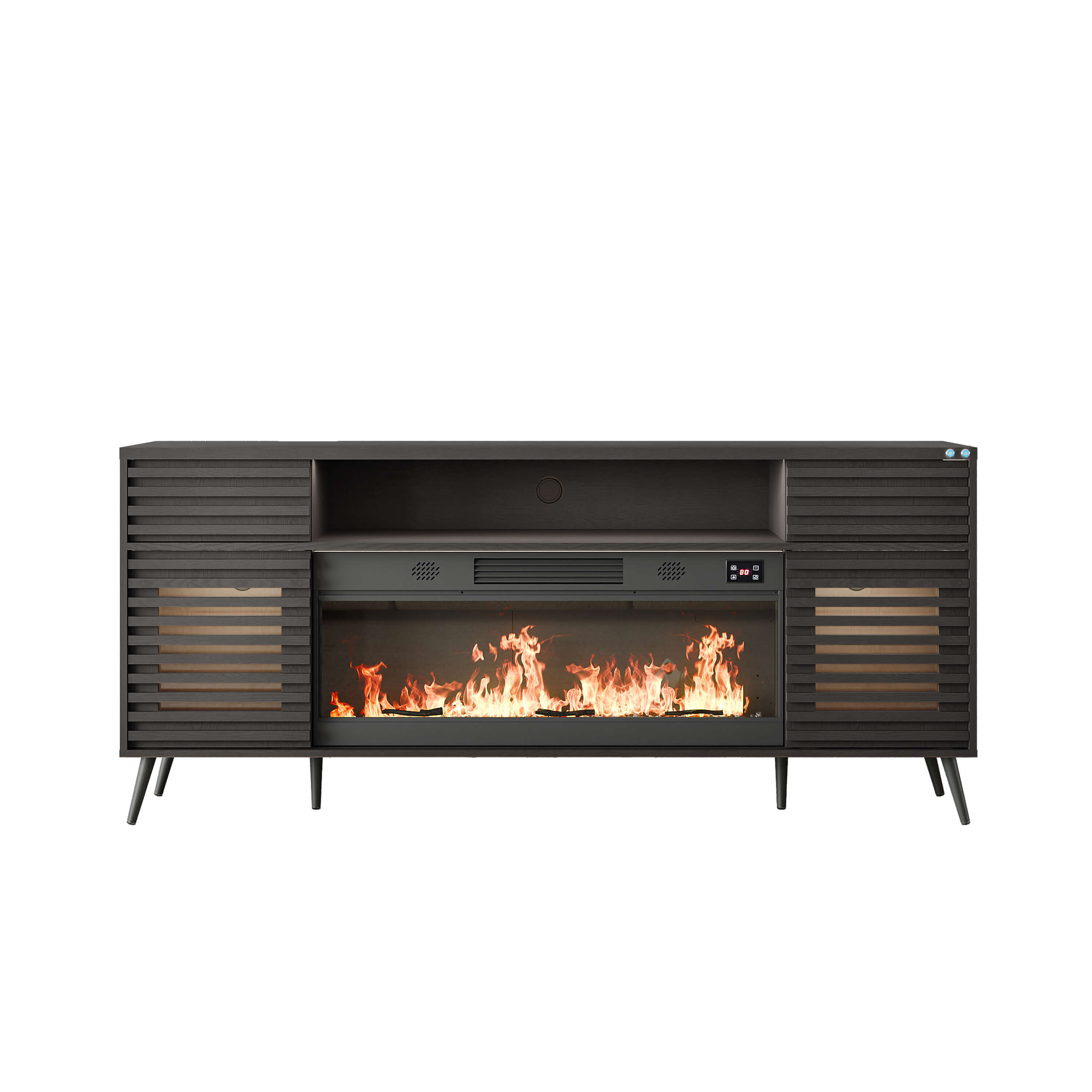 SITA Fully Assembled 180CM TV Stand with Electric Fireplace