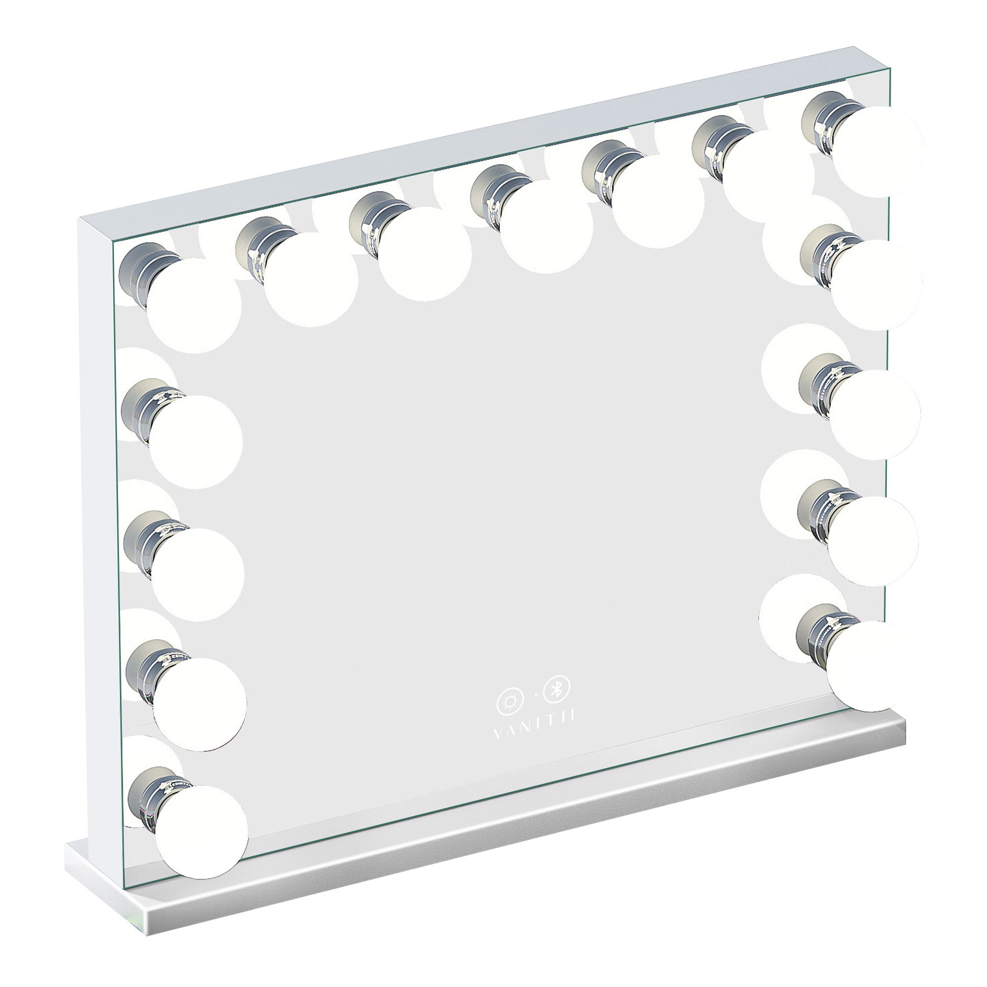 VANITII Marilyn Hollywood Vanity Mirror Pro Max - Tabletop or Wall Mount Vanity Mirror with 15 Dimmable LED Bulbs