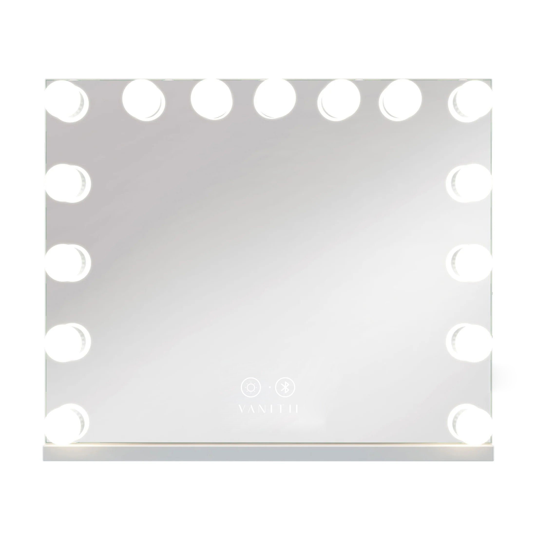 VANITII Marilyn Hollywood Vanity Mirror Pro Max - Tabletop or Wall Mount Vanity Mirror with 15 Dimmable LED Bulbs