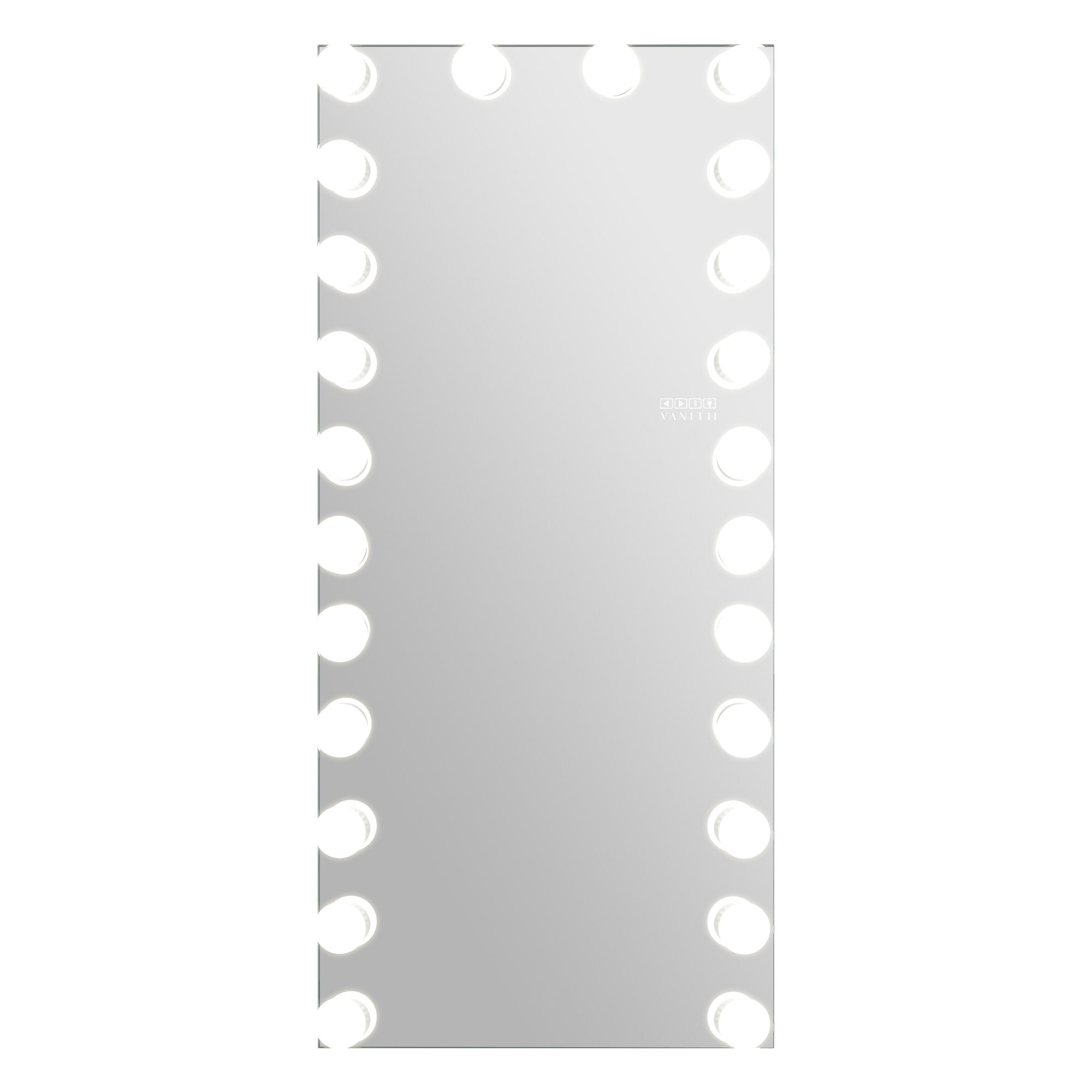 VANITII Marilyn Hollywood Vanity Mirror - Full Length Wall Mountable Vanity Mirror with 24 Dimmable LED Bulbs