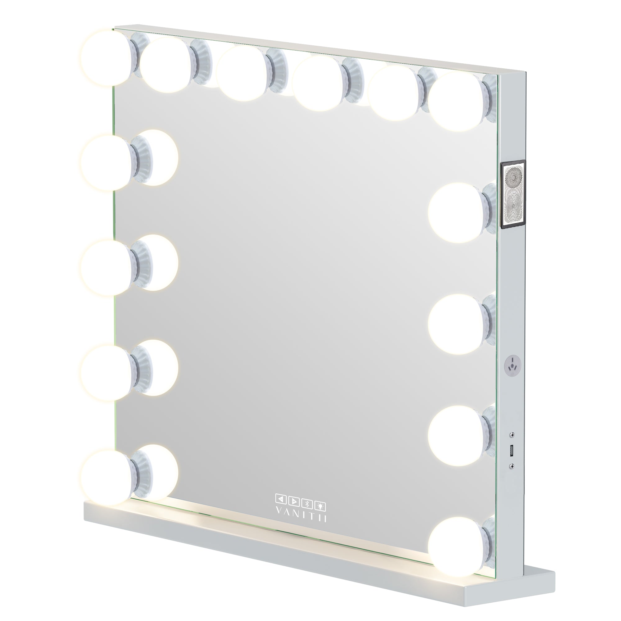 VANITII Marilyn Hollywood Vanity Mirror Pro - Tabletop or Wall Mount Vanity Mirror with 14 Dimmable LED Bulbs