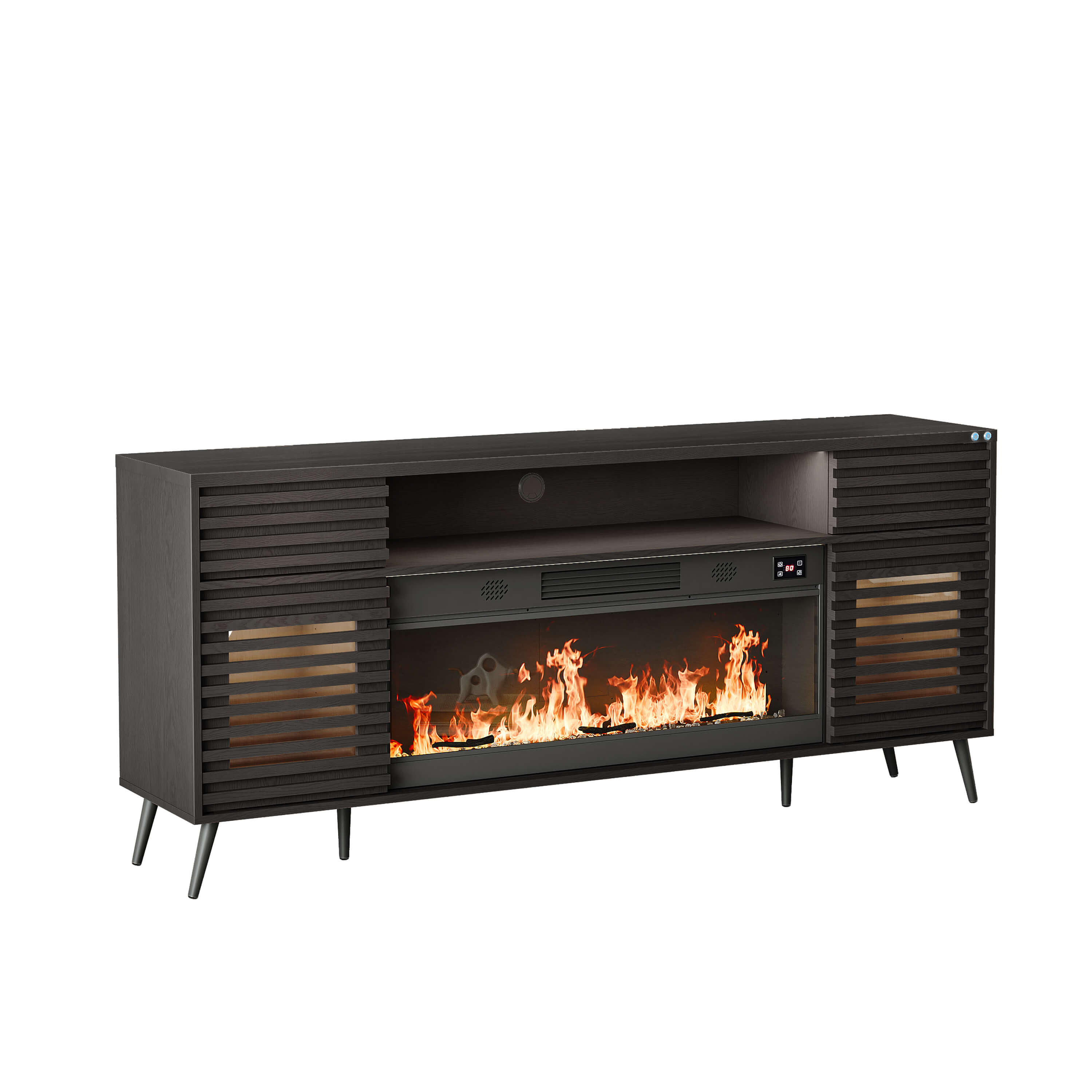 SITA Fully Assembled 180CM TV Stand with Electric Fireplace